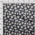 thumbnail image 3 of oneOone Tissu en Coton Flex Bleu Marine Floral Rétro Tissu pour Robe Tissu Imprimé au Mètre 40 Pouces de Large, 3 of 5
