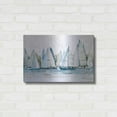 thumbnail image 3 of Luxe Metal Art 'Pastel Marina II' by Emma Scarvey, Metal Wall Art, 24"x16", 3 of 8