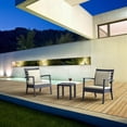 thumbnail image 2 of Compamia ISP066-DGR Table d'Appoint Carré en Résine Gris Foncé, 2 of 11