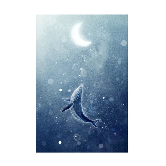 Trademark Fine Art Xuan Thai Galaxy Whale Canvas Wall Art
