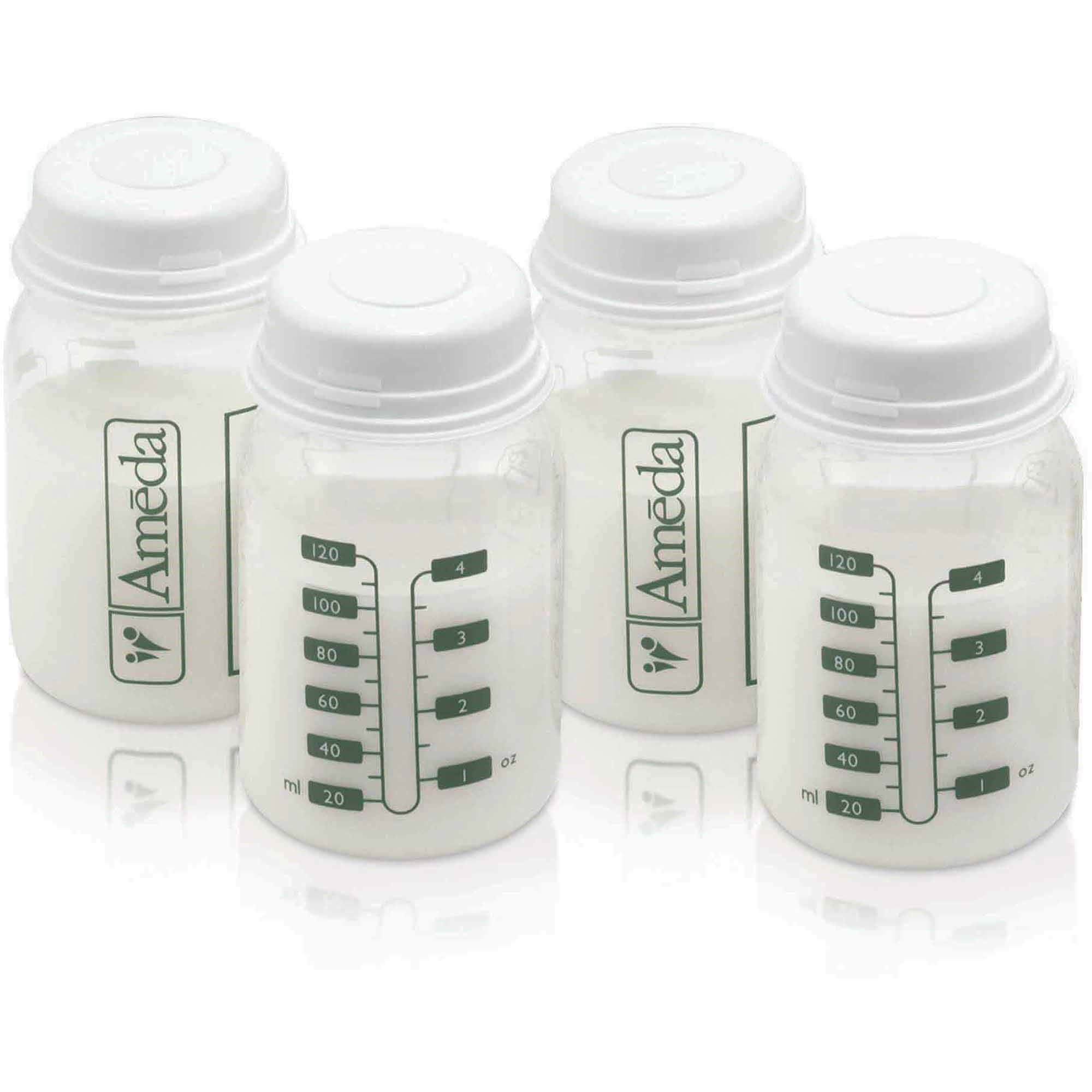Ameda Breast Milk Storage Bottle, BPAfree, 4Pack