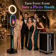 thumbnail image 3 of RDYMONKEY Photo Booth for iPad 10.2"-12.9" & Camera Dual-Use Photo Booth Machine with RGB Ring Light, Music Sync, APP Control for Weedding Party Rental, 3 of 10