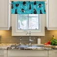 thumbnail image 2 of Dreamtimes Cute Cat Windows Valance Curtains, 54x18in Double Layer Short Blackout Window Topper Treatment for Bathroom,Kitchen,Living Room,Cafe Decor,1 Panel, 2 of 6