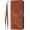 Brown, variant on Flip Cover for iPhone 15 Pro Max Case Wallet, Men Women Classic PU Leather Folio Shell Protective Bumper Card Holder Magnetic Folding Lanyard Case (Blackish Green)
