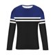 thumbnail image 5 of Amzcrzy Sudadera Para Hombre, Moda Informal, Estampado A Rayas, Deportiva, Manga Larga, Cuello Redondo, Blusas, Camisas, Azul, Xl, 5 of 5