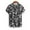 (Casual 11)Black, variant on Mens Shirts Casual Fashion Turndown Collar Blouse Summer Big and Tall Print Short Sleeve Button Top Tees Plus Size