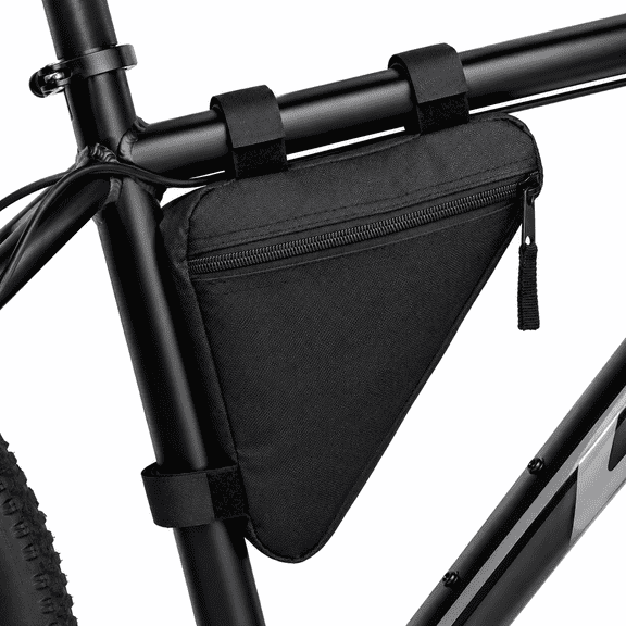 Bike Triangle Frame Bag - Bicycle Cycling Storage Triangle Top Tube Front Pouch Saddle Bag for Road and Mountain Bikes