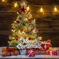 thumbnail image 2 of ColoMX 12pcs Chic Chic Navidad Placa Placa Colgante Feliz Navidad Placa colgante, 2 of 7