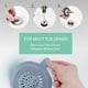 thumbnail image 5 of Paquete de 5 cubiertas para coladores de desagüe | Atrapacabellos para ducha y lavabo, bañeras y desagües de baño | Protectores de desagüe antiobstrucción con ventosas | Blanco, gris, negro, azul y, 5 of 7
