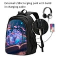 thumbnail image 2 of Honeii Book Glowing Mushrooms for Travel Laptop Backpack, Business Laptops Backpack with USB Charging Port, College High School Computer Bag for Men Women, 2 of 7
