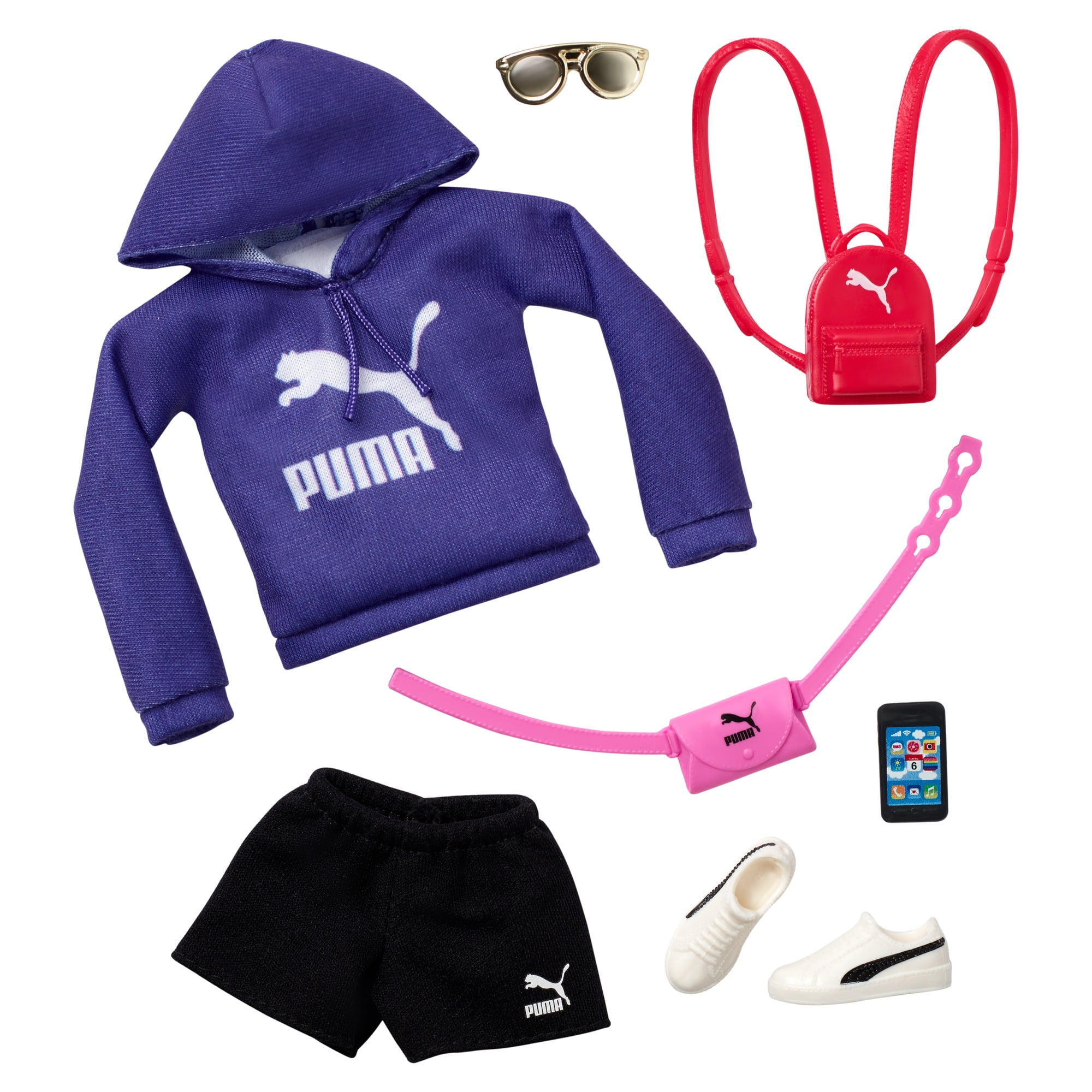 Barbie Doll Clothes: Puma Fashion Pack With Outfit And 6 Accessories