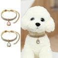 thumbnail image 2 of Visland Collier pour Animaux Collier Scintillant en Strass Pendentif Réglable Bijoux Chats Chiens Collier Fournitures pour Animaux, 2 of 8