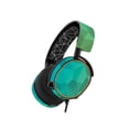 thumbnail image 1 of Skin Decal Wrap Compatible With SteelSeries Arctis 5 Gaming Headset Sticker Design Blue Green Polygon, 1 of 5