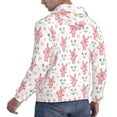 thumbnail image 6 of Wukai Hello Rabbit Print Men Hoodies Fleece Sweatshirts Long Sleeve Sweaters Pullover Fall Outfits Winter Clothes-Small, 6 of 7