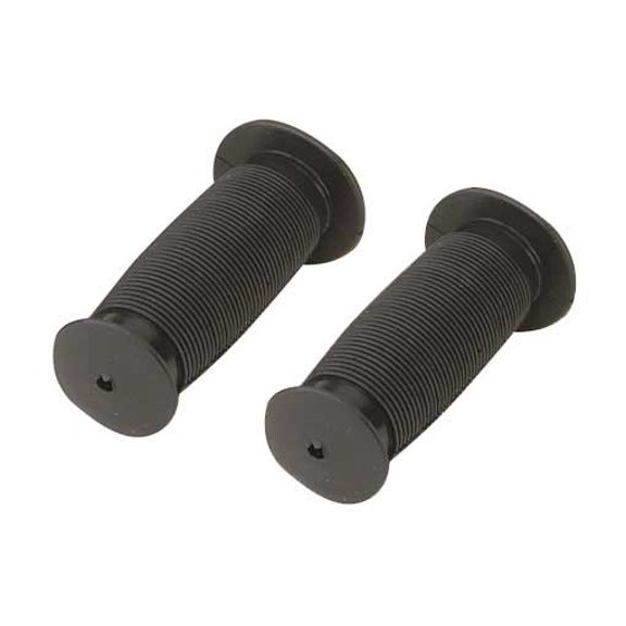 Black Jackhammer Style Motorcycle Grips For 7/8 Handlebars – Left & Right Set