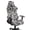 Grey-Leopard Print, variant on SCRAWLGOD Daisy Leaf Print Gaming Chair Cover Stretch Breathable Furniture Protector Washable Stain Resistant Gamer Chair Slipcover with Armrest Covers