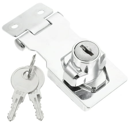 unbranded  Furniture Latch Display Showcase Lock Jam Key Pantry Silver