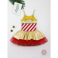 thumbnail image 4 of inhzoy Girls Christmas Miss Candy Cane Dance Costume Striped Tank Leotard Tutu Skirted Dress A Red 4, 4 of 9