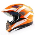 thumbnail image 3 of 1Storm Dual Sport Helmet Motorcycle Full Face Motocross Off Road Bike HGXP14A Racing Orange White, 3 of 7