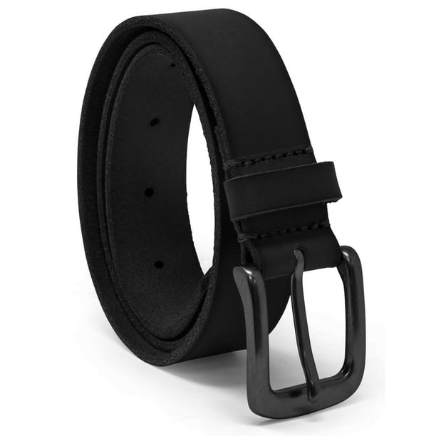 Cinturón de piel Timberland Medium Black Classic para niños