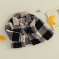 thumbnail image 3 of Okbabeha Toddler Baby Girl Boy Winter Outfit Clothes Fleece Coat Jacket Cardigan Fuzzy Thick Warm Sweater Top Shacket Outerwear, 3 of 7