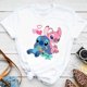 thumbnail image 3 of Camiseta de algodón con dibujos animados divertidos de Lilo y Stitch de Disney Kawaii para niños, camiseta con gráfico de manga linda de Stitch, ropa de calle, camisetas superiores, 3 of 5