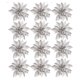 thumbnail image 2 of Bienvenido Poinsettia Flores Artificiales Sparkle Poinsettia Adornos para Árbol de Navidad Flores Decorativas Accesorios para Navidad Hogar Decoración de Puerta de Entrada Principal (Rojo, 36), 2 of 8