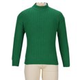 thumbnail image 5 of HAiming Mens Crewneck Sweaters Solid Long Sleeve Ribbed Knit Pullover Blouse Fall Winter Plus Size Casual Jumper Tops, 5 of 7