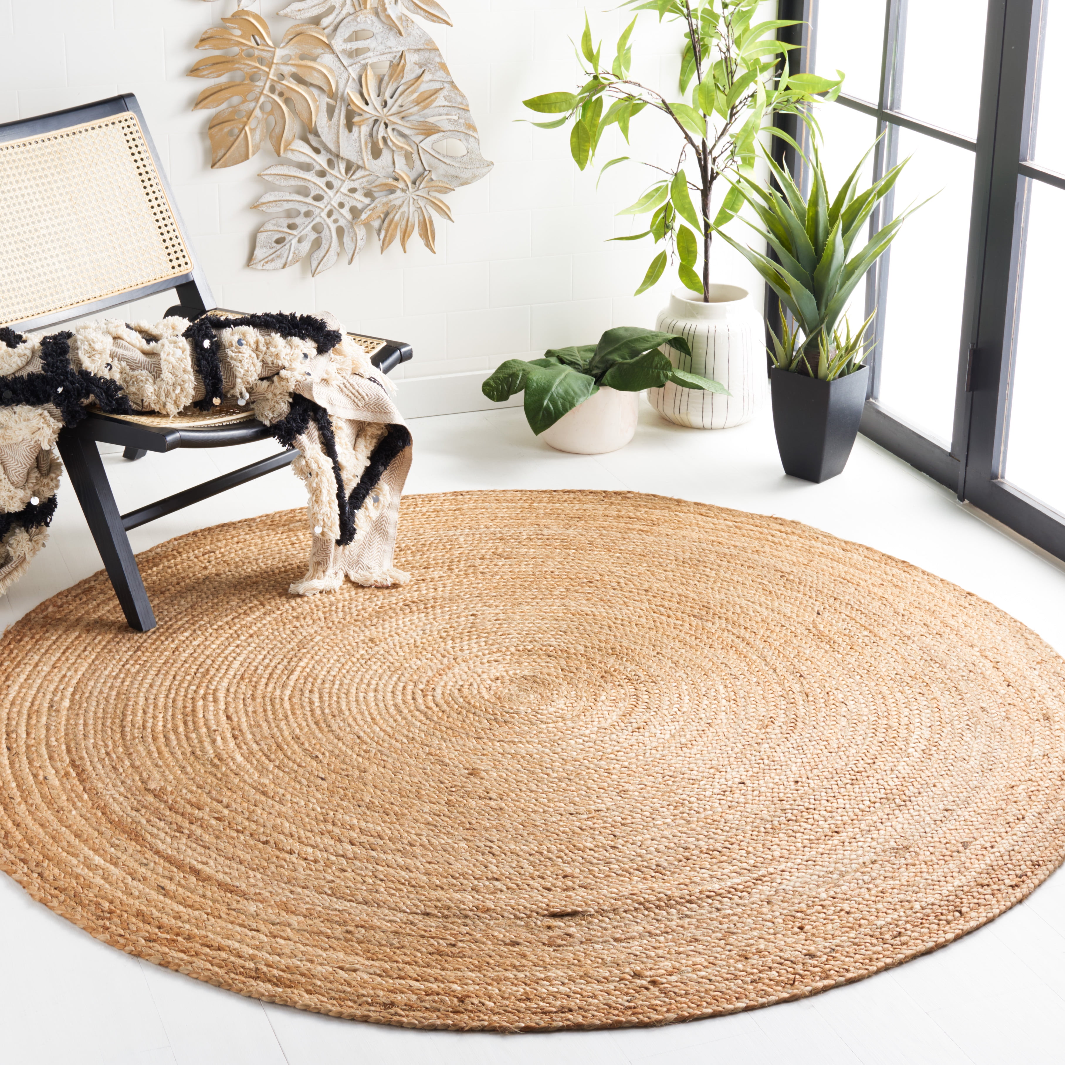 Safavieh Cape Cod Aldous Geometric Area Rug, Natural, 12' x 12' Round