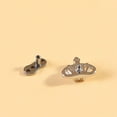 thumbnail image 3 of 16G Cute Paw Print Dermal Piercing Anchor Top and Base G23 Titanium Crown Butterfly Microdermal Piercing Internally Threaded Surface Skin Piercing Body Jewelry 1 PC, 3 of 7