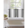 thumbnail image 3 of Half Window Curtain 36 Inches Long, Grey Ombre Window Treatment Curtain Drapes, Gray White Gradient Modern Abstract Art Small Tier Curtains for Bathroom Over Sink, 27.5"x36", 2 Panels, 3 of 7