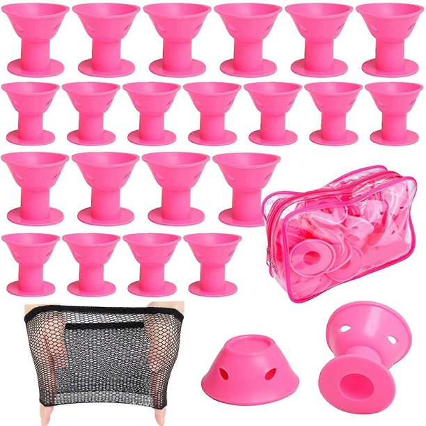 Rizadores de silicona para el cabello, peinado sin calor, aumento de volumen instantáneo, ideales para viajar.