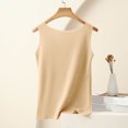thumbnail image 4 of aidice Cotton Tank Tops for Women Sleeveless Crewneck Top Homewear Comfy Casual Yoga Tanks Solid Color, 4 of 6