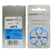 P675 Battery for BHA-220 Hearing Amplifier, Pack of Sixty