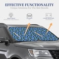 thumbnail image 5 of Yiaed Blue Flowers Print Car Front Windshield Sun Shade,Foldable Anti-UV Car Sunshade for Front Window for Most Vehicles-Small, 5 of 5