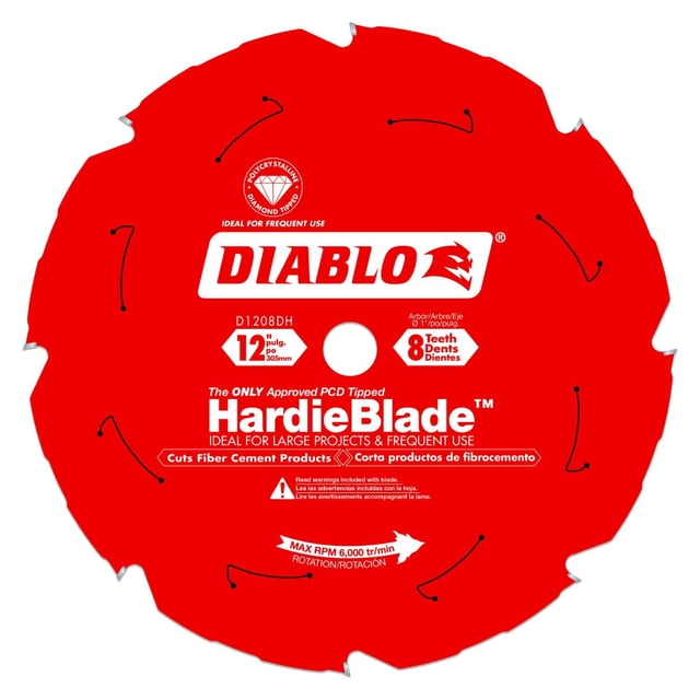 Hoja de sierra Freud Diablo Hardie para fibrocemento de 12 pulgadas