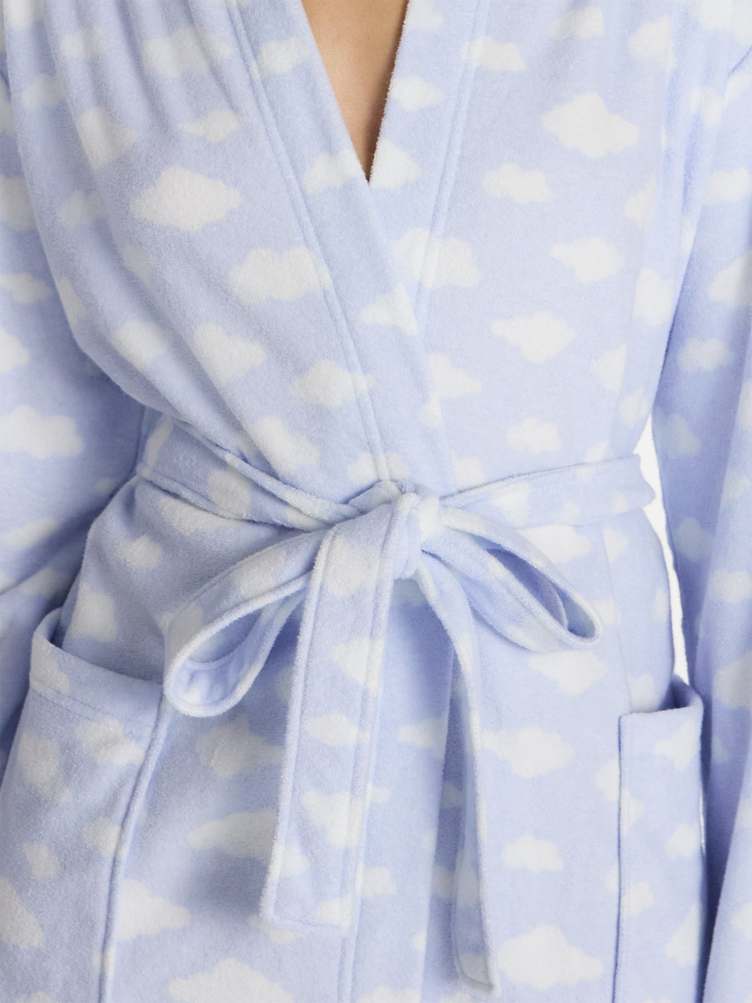 No Boundaries Terry Hooded Robe, Women’s and Women’s Plus S-3X
