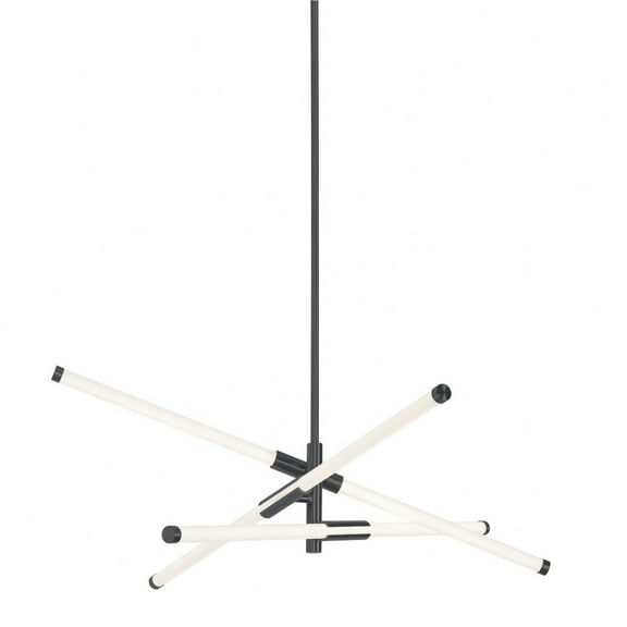 RSKP30L30D1BK AFX Rusnak - 12W LED Pendant In Contemporary Style-6.75 Inches Tall and 30 Inches Wide-Black Finish