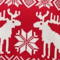 thumbnail image 3 of Gibobby suéteres de invierno de punto Suéter navideño para mujer, suéter con patrón de y de nieve, suéter de punto, cuello Rojoondo, manga larga, camisa holgada navideña para vacaciones (Rojo, L), 3 of 4