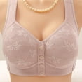 thumbnail image 3 of aidice 3pc Plus Size Bras for Women No Underwire Front Closure Wide Strap Lace Comfy Everyday Bras, 3 of 4