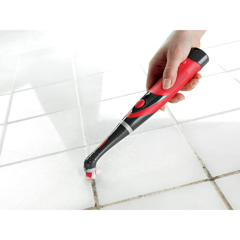 Reveal Cordless Battery Power Scrubber, Gray/Red, Multi-Purpose Scrub Brush  Cleaner for Grout/Tile/Bathroom/Shower/Bathtub, Water Resistant,  Lightweight, Ergonomic Grip (1839685) 