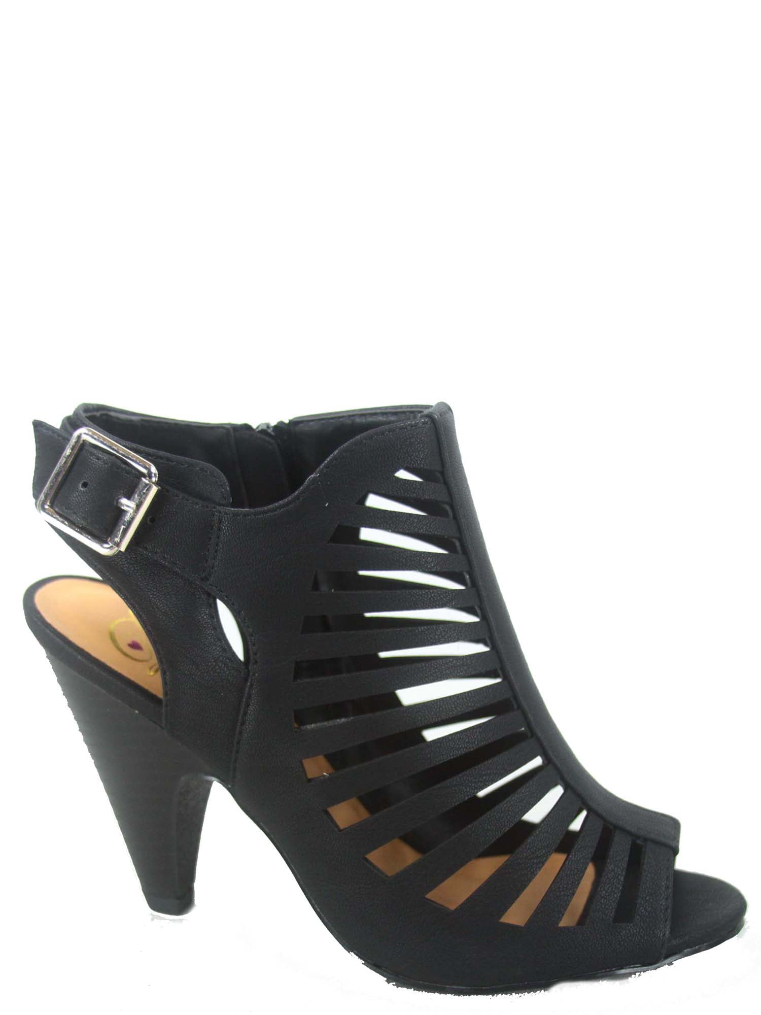 chunky heel strappy shoes