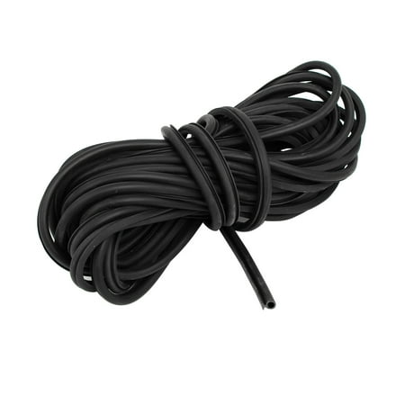 10M Length Door Window Frame Rubber O Shape Windproof Seal Strip Black