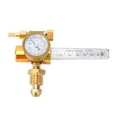 thumbnail image 3 of Zoyueyie Flow Meter Argon CO2 Gas Measuring Tester Flowmeter Regulator For Welder Tig For Welder Welding Weld Gauge (Golden), 3 of 10