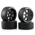 thumbnail image 1 of Labymos 4-Piece 17mm Black Rubber Tires for Remote Control Vehicles with Durable Plastic Packaging, 1 of 6