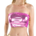 thumbnail image 1 of Spaghetti Strap Strapless Bras Women's Wrap Around Leather Solid Color Tube Top Shirt Performance Tops, 1 of 4