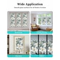 thumbnail image 6 of Window Privacy Film Spring Floral Stained Glass Window Film Decorative Sun Block Window Cover Summer Botanical Modernism Flowers Window Clings Static Adhesive Sticker for Bathroom 17.7"x78.7", 6 of 7