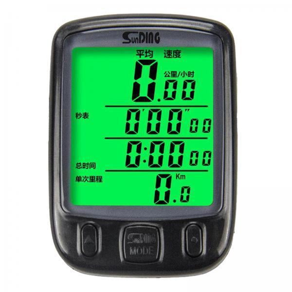 2x Ordenador para bicicleta, multifunción, pantalla LCD a prueba de agua, velocímetro para bicicleta, odómetro para bicicleta, podómetro, cronómetro, Sunnimix Computadora de bicicleta