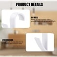 thumbnail image 4 of 8 pieces Towel Radiator Hooks, Towel Radiator Hook, White Plastic Radiator Hook, Bathroom Radiator Hooks, 4 of 5