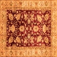 thumbnail image 1 of Ahgly Company Indoor Square Oriental Orange Traditional Area Rugs, 6' Square, 1 of 4